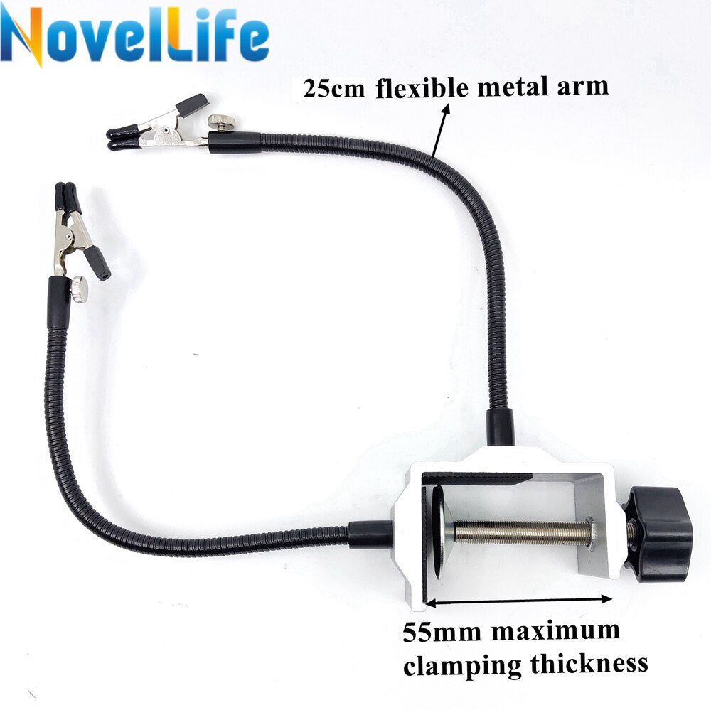 Table Clamp Two-Arm Soldering Helping Hands by HitMyNeed
