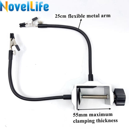 Table Clamp Two-Arm Soldering Helping Hands by HitMyNeed