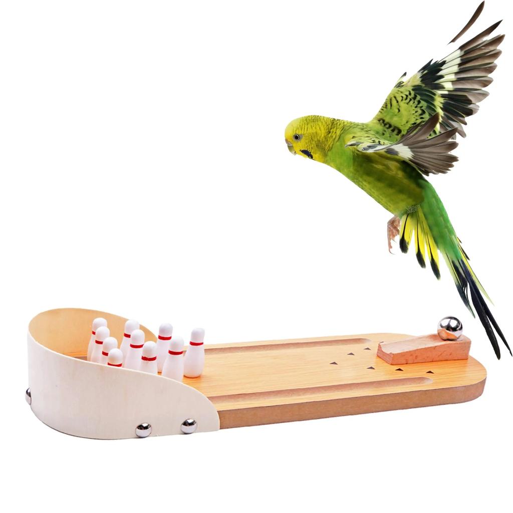 Tabletop Wooden Mini Bowling Game for Desk Fun by HitMyNeed