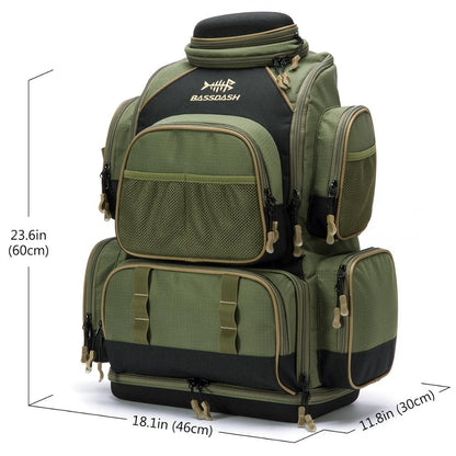 Tackle Backpack Multi‑Pocket Fishing Gear Bag by HitMyNeed