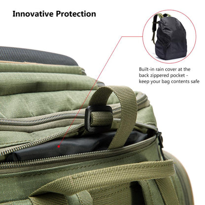 Tackle Backpack Multi‑Pocket Fishing Gear Bag by HitMyNeed
