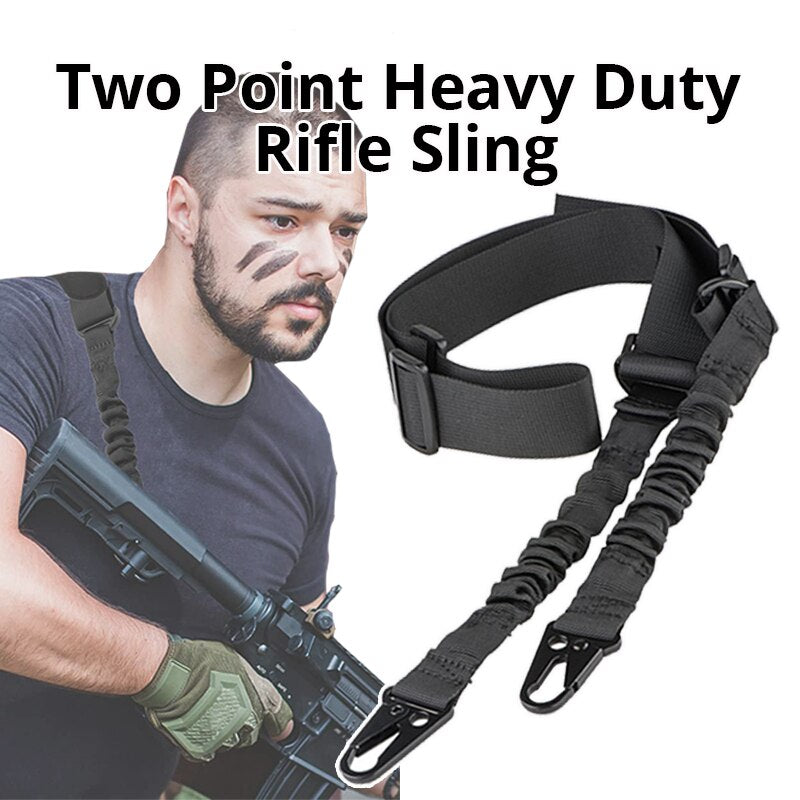 Tactical 2-Point Bungee Rifle Sling - Nylon, Adjustable by HitMyNeed