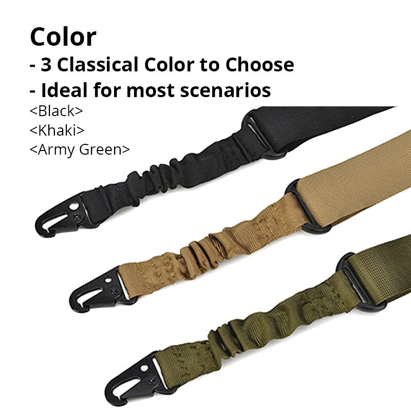 Tactical 2-Point Bungee Rifle Sling - Nylon, Adjustable by HitMyNeed