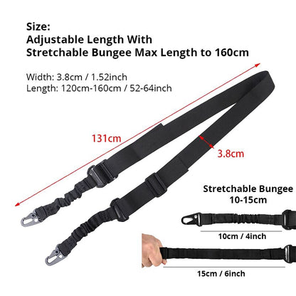 Tactical 2-Point Bungee Rifle Sling - Nylon, Adjustable by HitMyNeed
