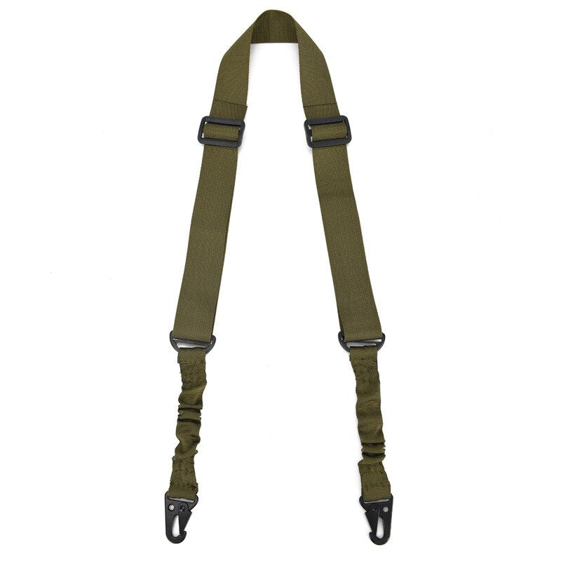 Tactical 2-Point Bungee Rifle Sling - Nylon, Adjustable army-green by HitMyNeed