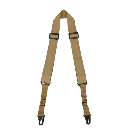 Tactical 2-Point Bungee Rifle Sling - Nylon, Adjustable khaki by HitMyNeed
