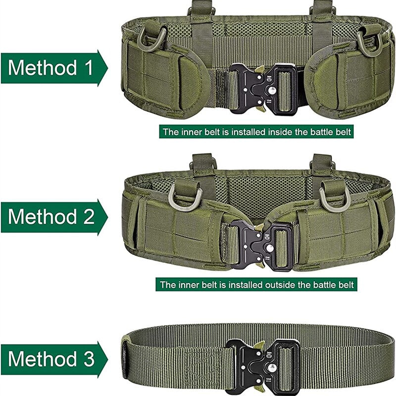 Tactical Battle Belt with Quick Release Buckle by HitMyNeed