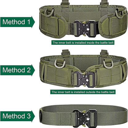 Tactical Battle Belt with Quick Release Buckle by HitMyNeed