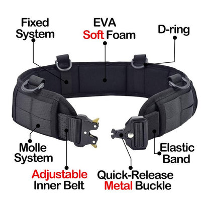Tactical Battle Belt with Quick Release Buckle by HitMyNeed