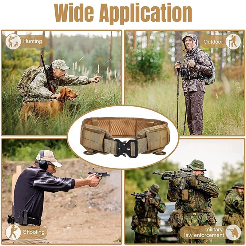 Tactical Battle Belt with Quick Release Buckle by HitMyNeed