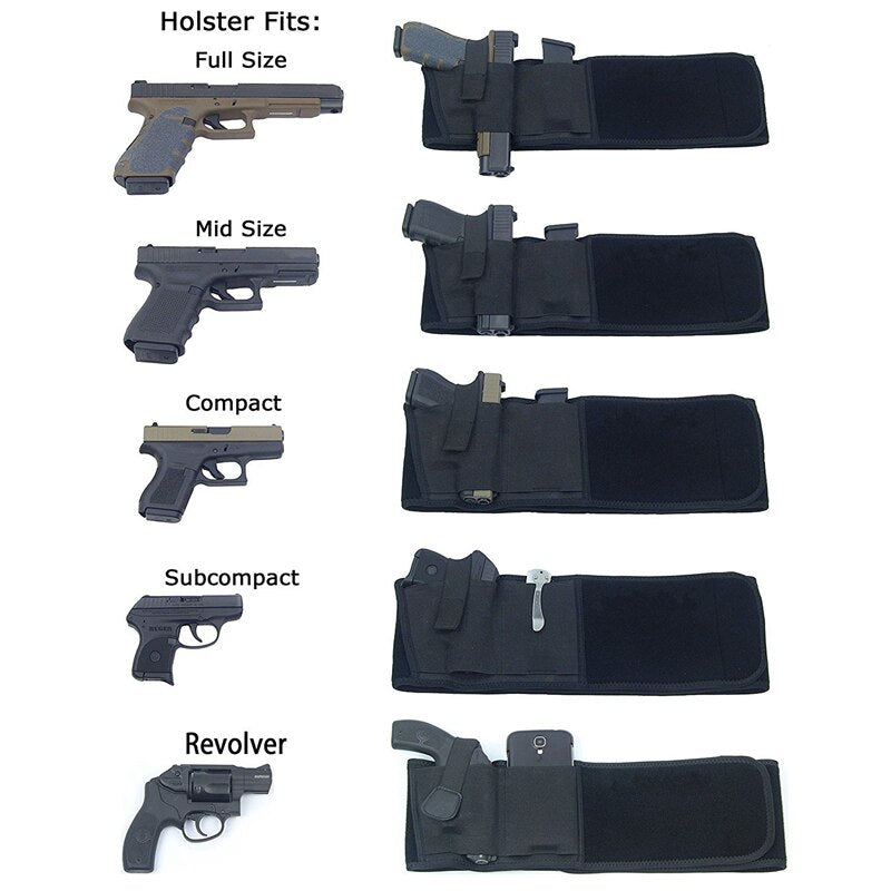 Tactical Belly Band Concealed Carry Holster by HitMyNeed
