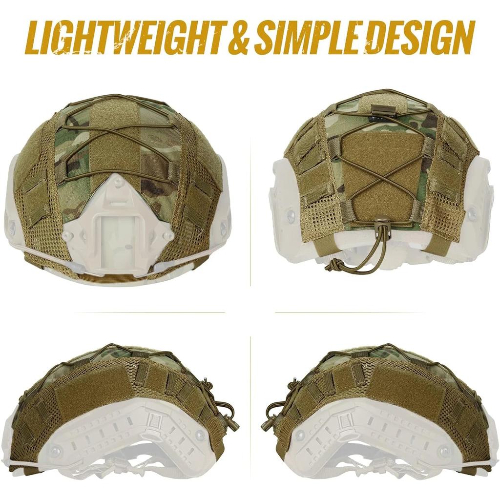 Tactical Camo Helmet Cover for Ops-Core Fast Helmets by HitMyNeed