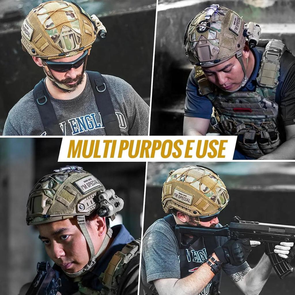 Tactical Camo Helmet Cover for Ops-Core Fast Helmets by HitMyNeed