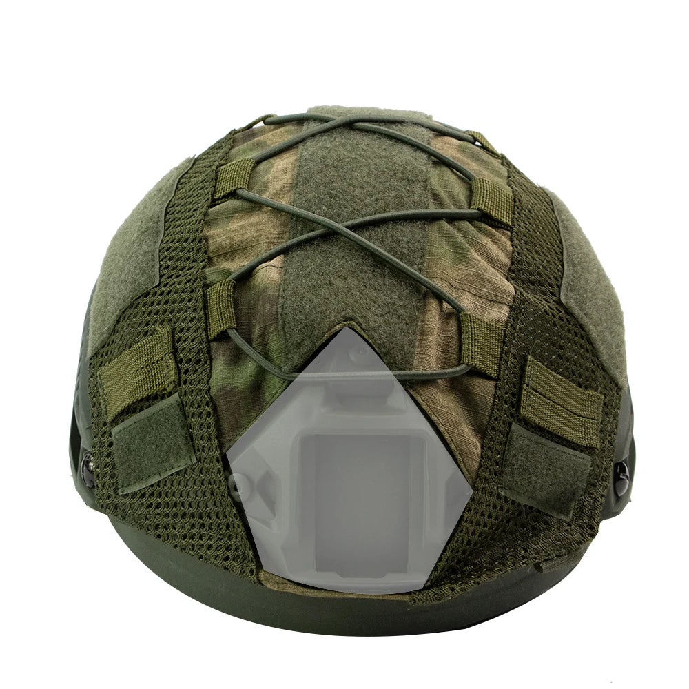 Tactical Camo Helmet Cover for Ops-Core Fast Helmets gray by HitMyNeed