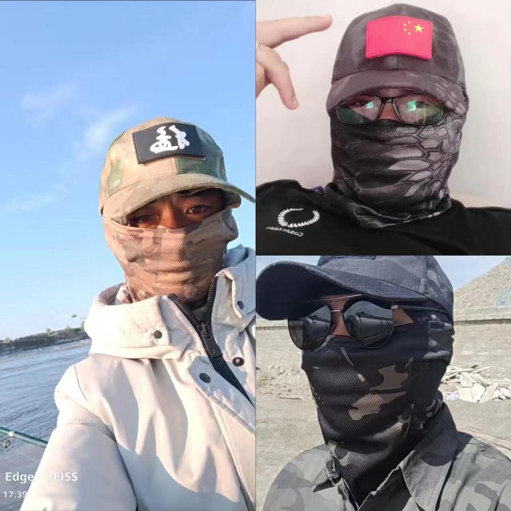 Tactical Camouflage Baseball Cap with Balaclava Hood by HitMyNeed