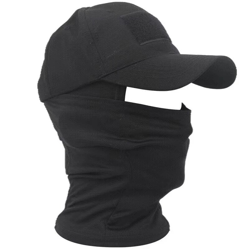 Tactical Camouflage Snapback Cap with Balaclava Mask by HitMyNeed