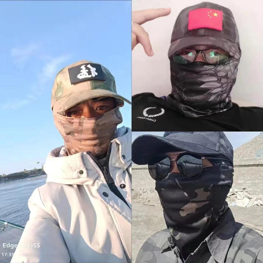 Tactical Camouflage Snapback Cap with Balaclava Mask by HitMyNeed