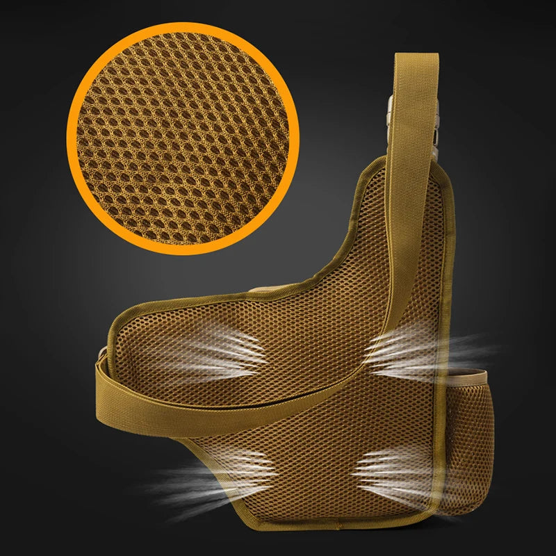 Tactical Chest Pouch Crossbody Waist Pack for Outdoors by HitMyNeed