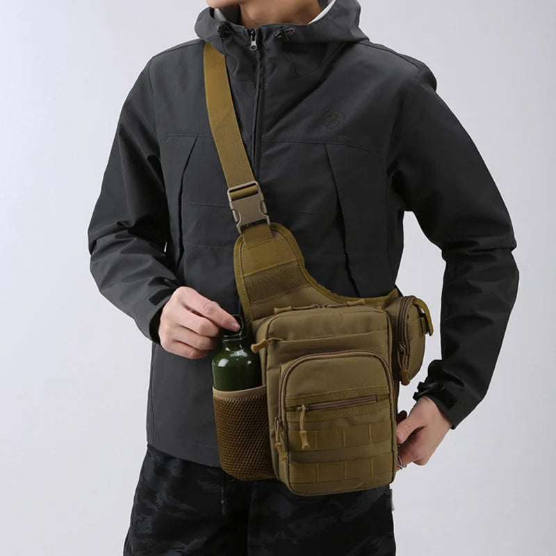 Tactical Chest Pouch Crossbody Waist Pack for Outdoors by HitMyNeed