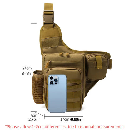 Tactical Chest Pouch Crossbody Waist Pack for Outdoors by HitMyNeed