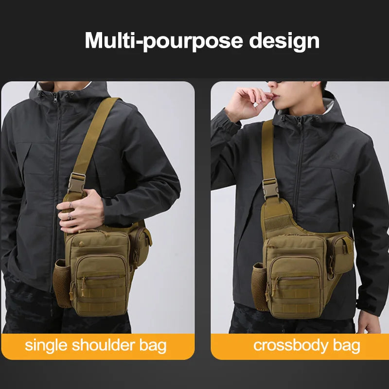 Tactical Chest Pouch Crossbody Waist Pack for Outdoors by HitMyNeed