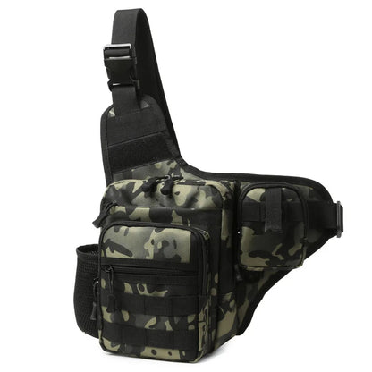 Tactical Chest Pouch Crossbody Waist Pack for Outdoors black-cp by HitMyNeed