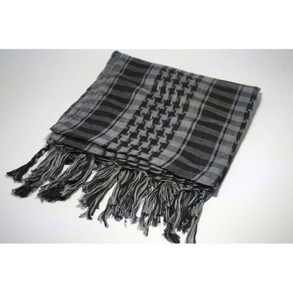 Tactical Desert Arab Scarf - Windproof Shemagh Hijab grey by HitMyNeed