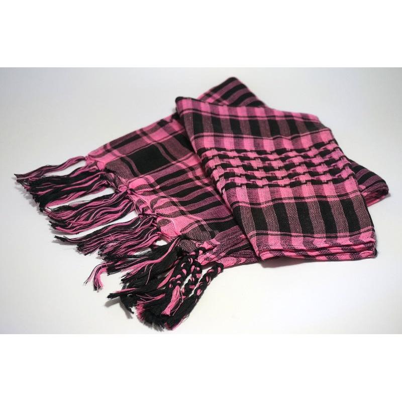 Tactical Desert Arab Scarf - Windproof Shemagh Hijab pink by HitMyNeed