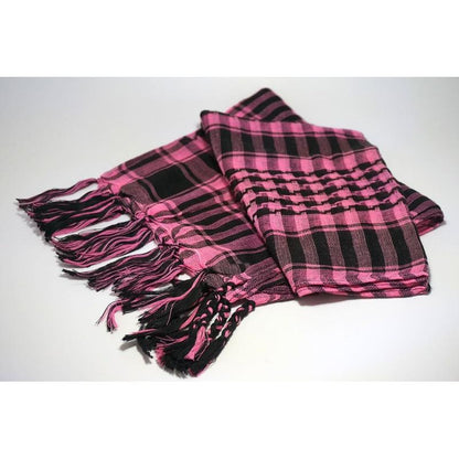 Tactical Desert Arab Scarf - Windproof Shemagh Hijab pink by HitMyNeed