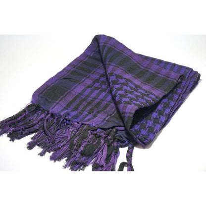 Tactical Desert Arab Scarf - Windproof Shemagh Hijab purple by HitMyNeed