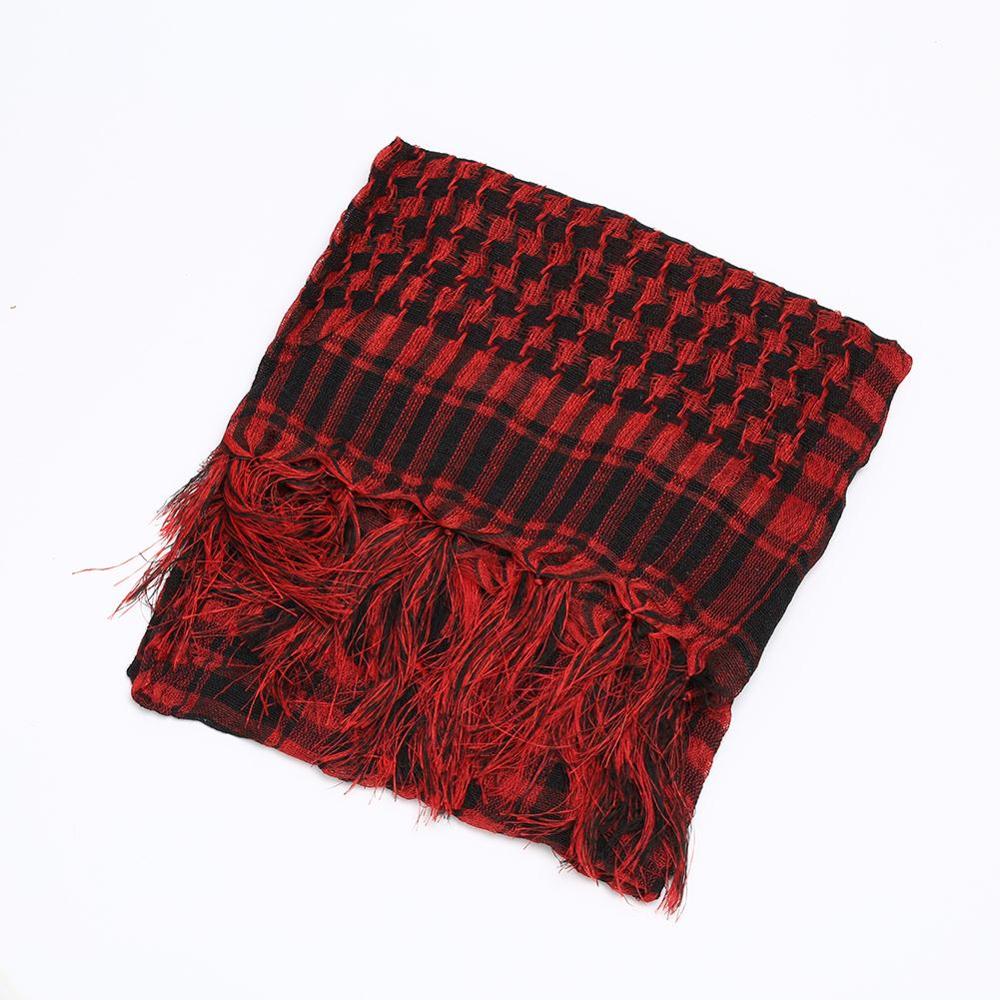 Tactical Desert Arab Scarf - Windproof Shemagh Hijab red by HitMyNeed