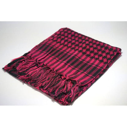 Tactical Desert Arab Scarf - Windproof Shemagh Hijab rose-red by HitMyNeed