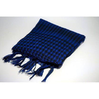 Tactical Desert Arab Scarf - Windproof Shemagh Hijab royal-blue by HitMyNeed