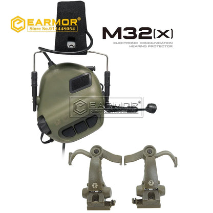 Tactical Electronic Hearing Protection Headset for RAC Rails by HitMyNeed