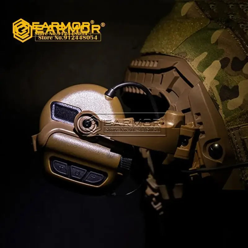 Tactical Electronic Hearing Protection Headset for RAC Rails by HitMyNeed