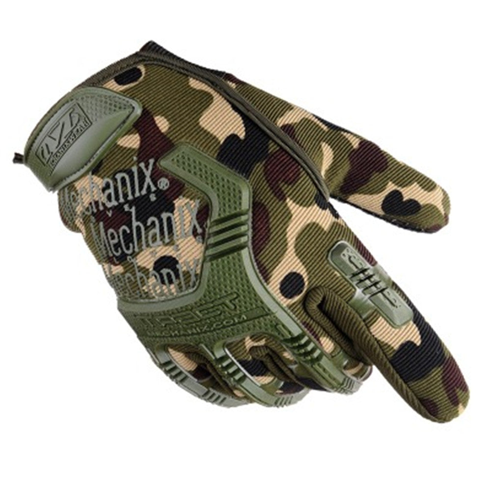 Tactical Full Finger Military Gloves for Airsoft & Duty camouflage by HitMyNeed