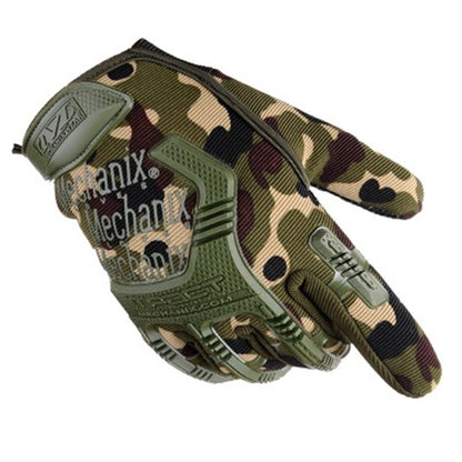 Tactical Full Finger Military Gloves for Airsoft & Duty camouflage by HitMyNeed