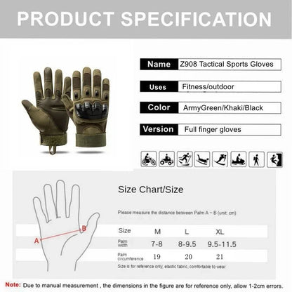 Tactical Full-Finger Touchscreen Military Gloves by HitMyNeed