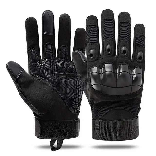 Tactical Full-Finger Touchscreen Military Gloves black l by HitMyNeed
