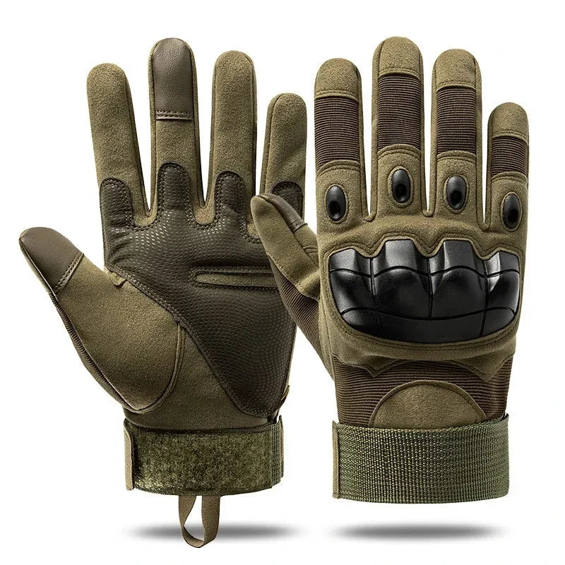 Tactical Full-Finger Touchscreen Military Gloves green xl by HitMyNeed