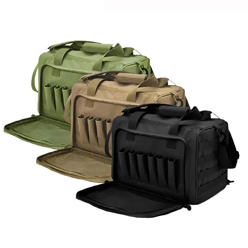 Tactical Gun Range Bag with Molle and Shoulder Strap by HitMyNeed