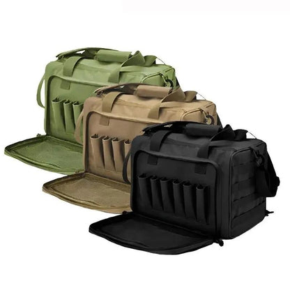Tactical Gun Range Bag with Molle and Shoulder Strap by HitMyNeed