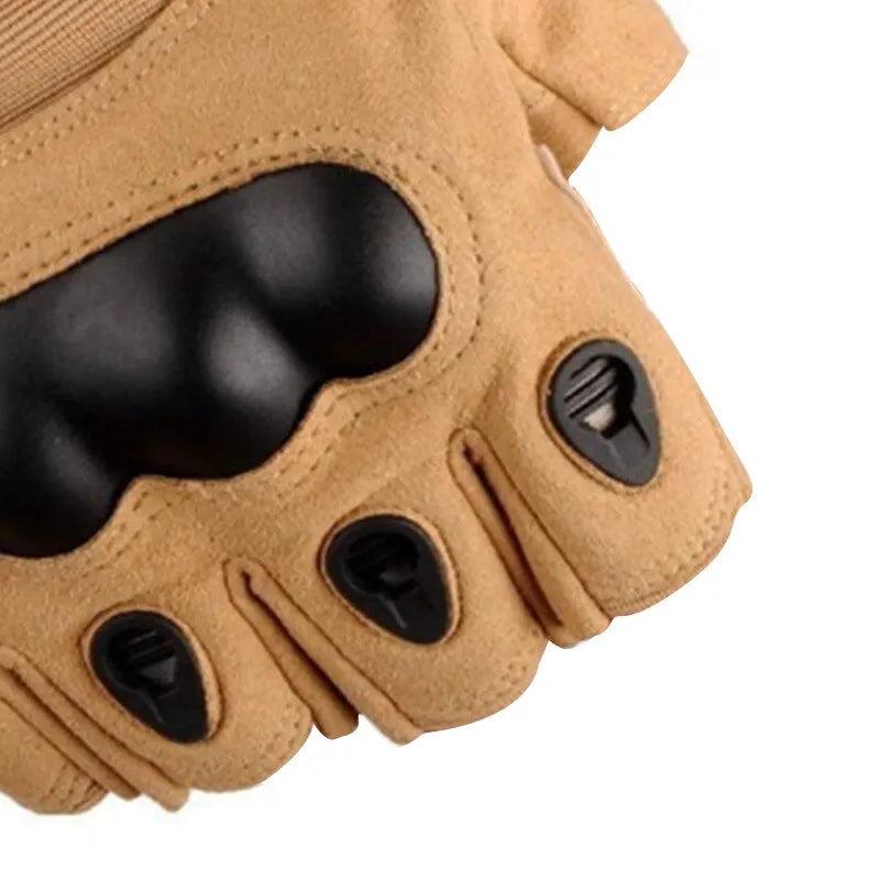 Tactical Half Finger Hard Knuckle Gloves by HitMyNeed