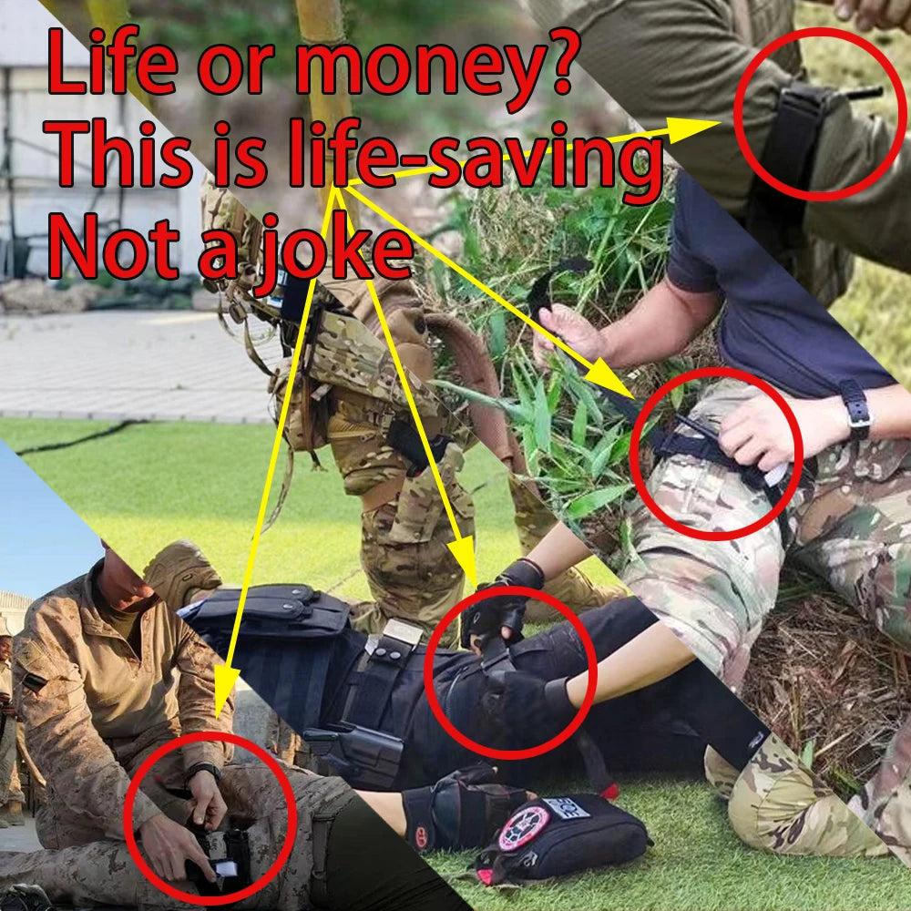 Tactical IFAK First Aid Survival Kit with 18 Items by HitMyNeed