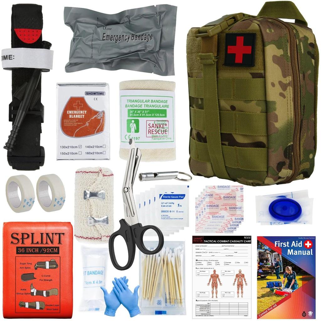 Tactical IFAK First Aid Survival Kit with 18 Items camouflage-ifak-1 by HitMyNeed