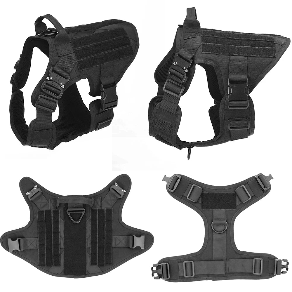 Tactical Large Dog Harness & Leash Set for K9 Training by HitMyNeed