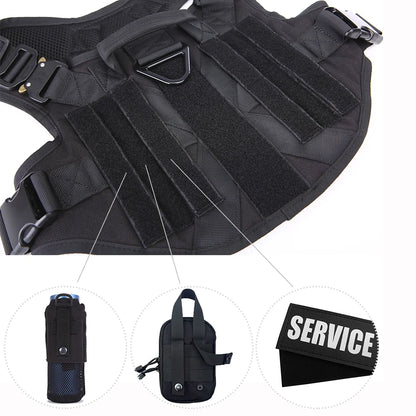 Tactical Large Dog Harness & Leash Set for K9 Training by HitMyNeed