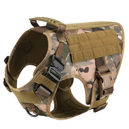 Tactical Large Dog Harness & Leash Set for K9 Training camouflage-harness xl by HitMyNeed