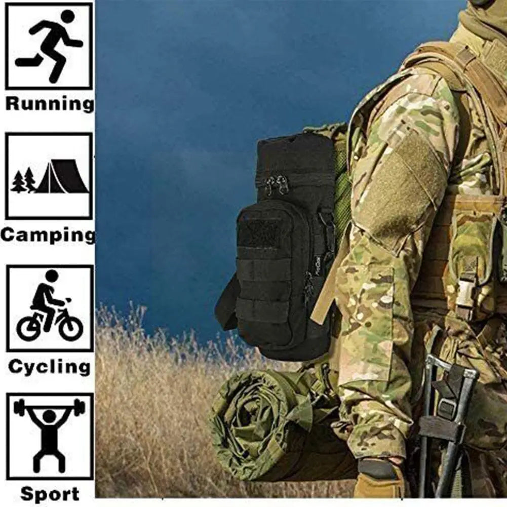 Tactical MOLLE Water Bottle Holder with Strap by HitMyNeed