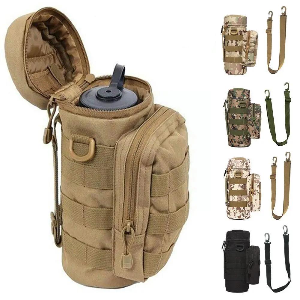 Tactical MOLLE Water Bottle Holder with Strap by HitMyNeed